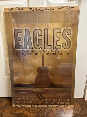 Eagles "Long Road Out of Eden" Tour 2008 Poster - Gold/Brown